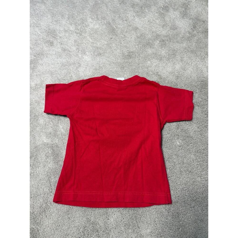 Vintage Disney Princess 2T Red T Shirt Girls Tinker Bell Pixie Power - Picture 2 of 6